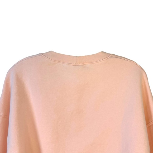 Alo - Women’s ‘Extreme Crop Crewneck’ Sweatshirt in Peachy Glow - Orange, Small - Picture 9 of 14